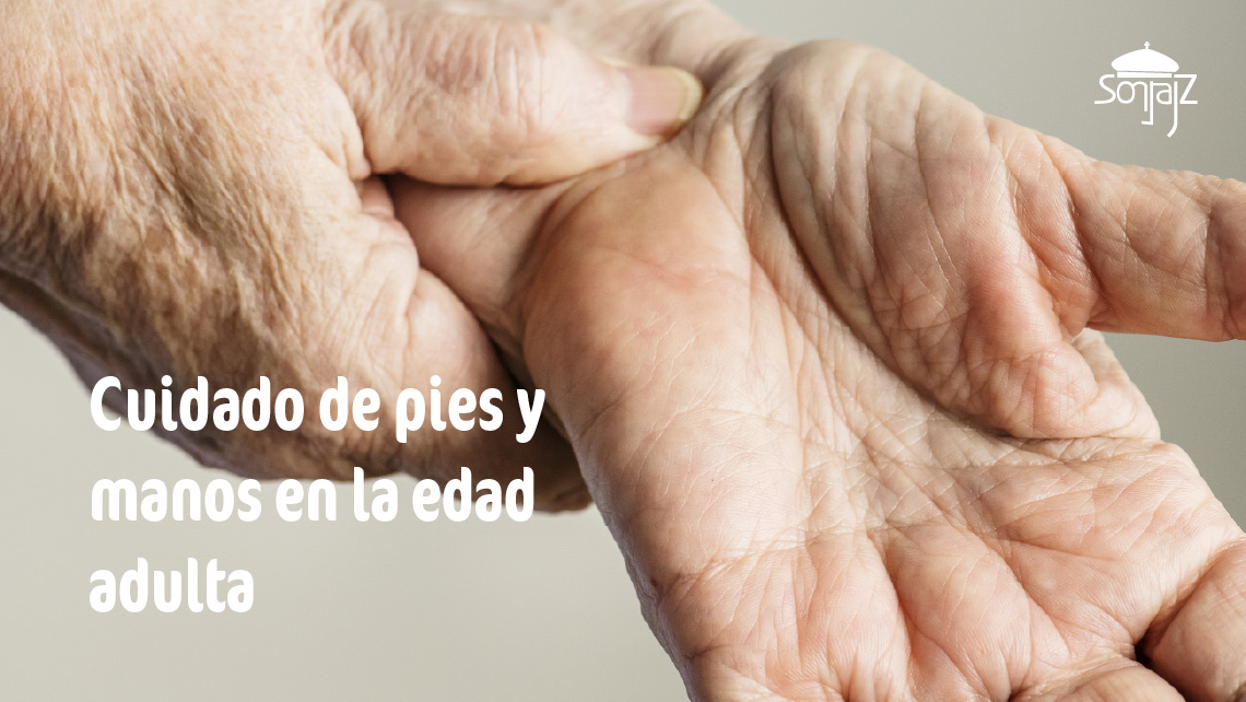 Cuidado de pies y manos en los mayores