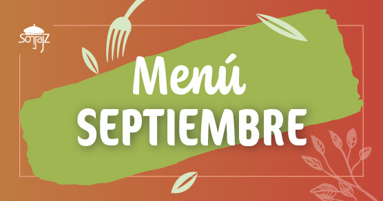 Así es nuestro menú de septiembre