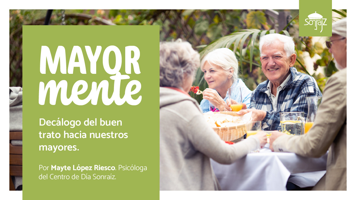 Decálogo del buen trato hacia nuestros mayores
