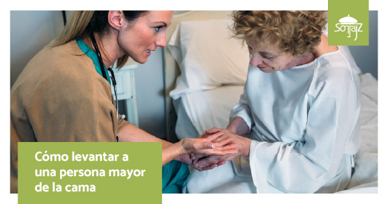 Cómo levantar de la cama a una persona mayor