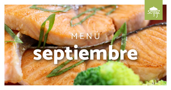 menú de septiembre en Sonraíz