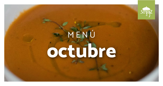 Menú de octubre en Sonraíz