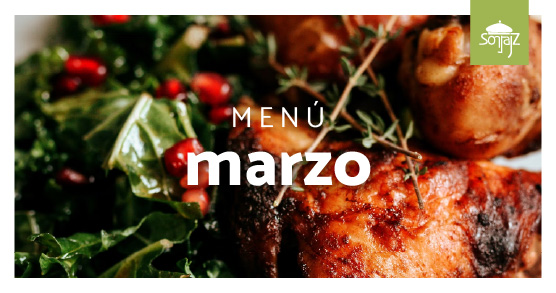Este es el menú de marzo en Sonraíz