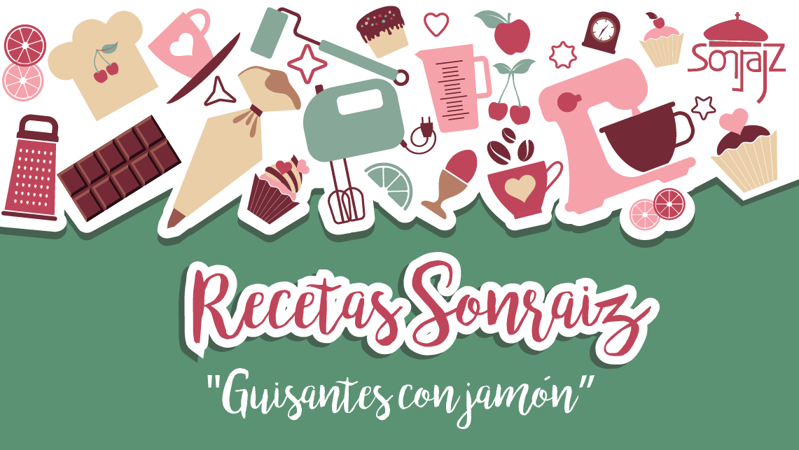 Receta Sonraíz- Guisantes con Jamón